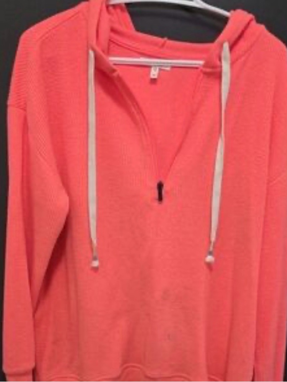 Maurices Coral Hooded Waffle-Knit Pullover
